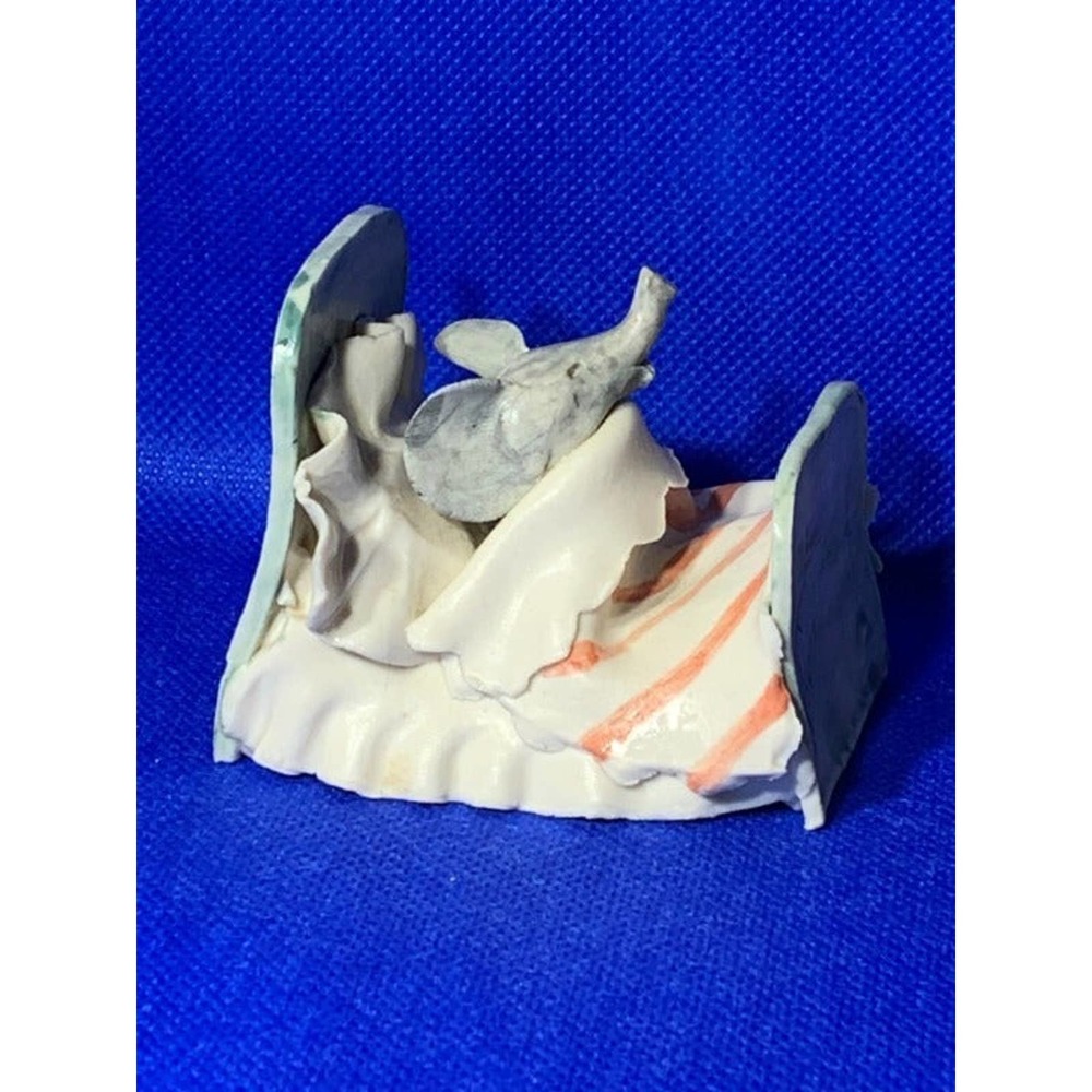 Handmade Elephant in Bed Ann Legg Signed